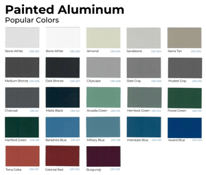 Painted Aluminum Popular Colors