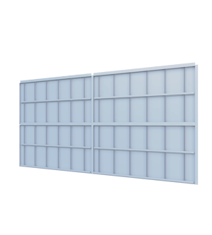 Vertical 48 x 96 Stiff T1 4-way Assembly_Back